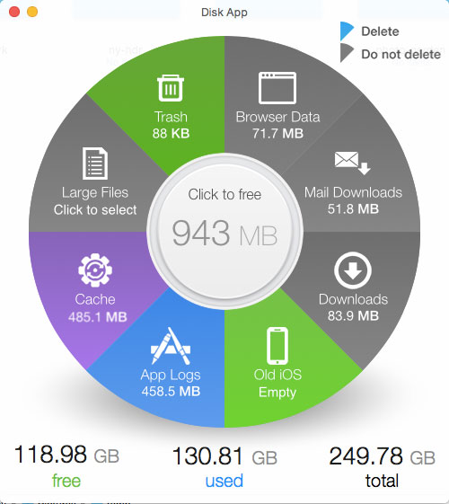 Disk App для MacOS