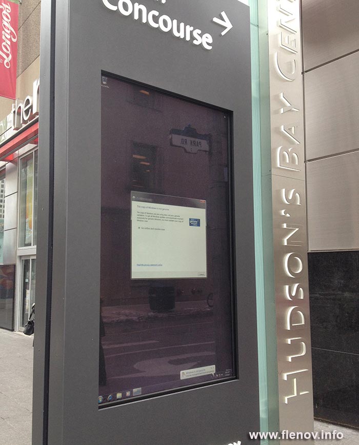 Windows реклама в центре Торонто